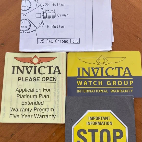 Invicta Silver and Blue Chronograph Watch